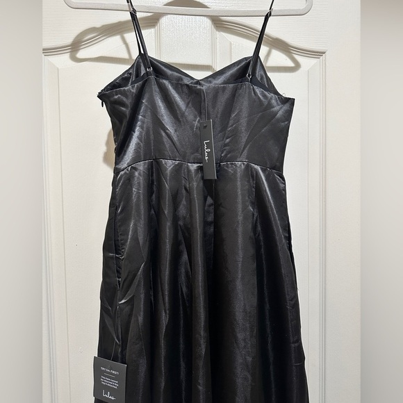 NWT Lulus Something to Celebrate Satin A-Line Midi Dress - Picture 9 of 10